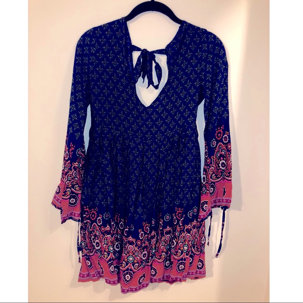 Kievensl Boho Romper Long Sleeve Small